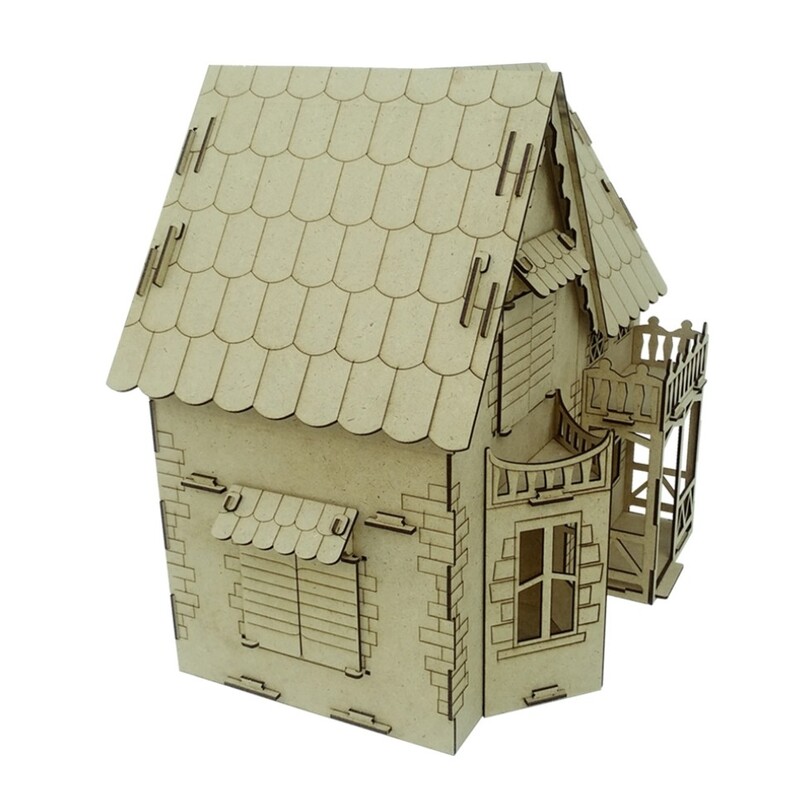 پازل خانه عروسک چوبی