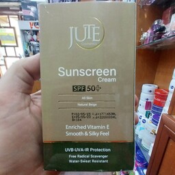 کرم ضد آفتاب  رنگی ژوت با SPF 50 مناسب انواع پوست رنگ بژ طبیعی  کاملا مات ماندگاری بالا کیفیت 