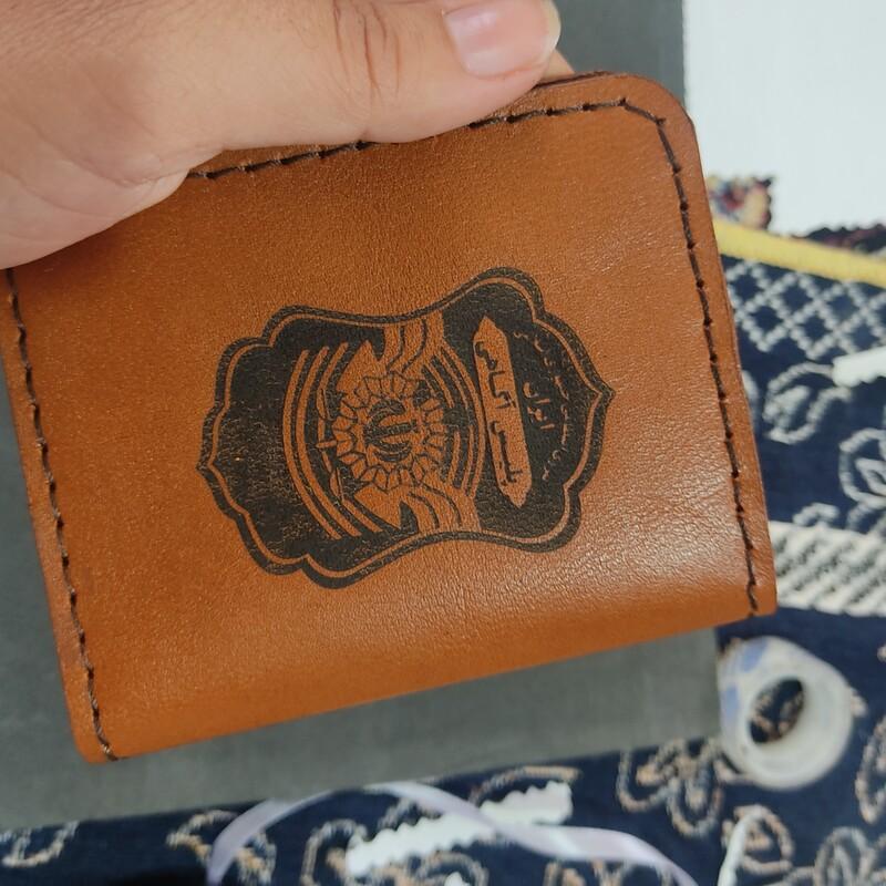 کیف کارت شناسایی با چرم طبیعی و کاملا دست دوز 