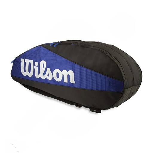 ساک ورزشی بدمینتون ویلسون ( Wilson ) دو قلو با قابلیت تبدیل به کوله پشتی ( آبی - مشکی )