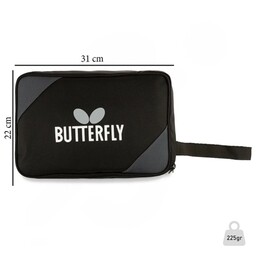 کیف و جلد محافظ راکت پینگ پنگ طرح باترفلای ( BUTTERFLY ) مدل  01 ( مشکی - طوسی )