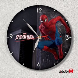 ساعت دیواری فانتزی اسپایدر من ( مرد عنکبوتی) مان لیزر 15