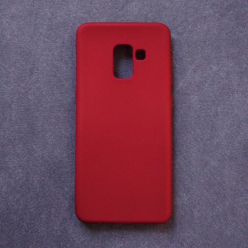 گارد - قاب - کاور  ژله ای قرمز تیره مناسب برای سامسونگ Galaxy A8 2018 - A5 2018 - A530