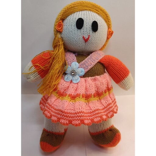 عروسک بافت کاموا بافتنی دختر