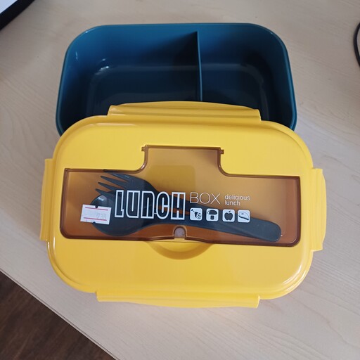 ظرف غذا Lunch Box با قاشق و چنگال 