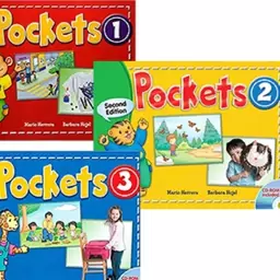 پک سه جلدی پاکتس سایز رحلی به همراه سی دی آموزشی Pockets