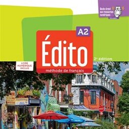 ادیتو ویرایش دوم جلد دوم سایز رحلی کاغذ گلاسه به همراه کیوآرکد برای دانلود رایگان فایل صوتی  Edito 2nd Edition A2