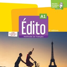 ادیتو ویرایش دوم جلد اول سایز رحلی کاغذ کلاسه به همراه کیوآرکد برای دانلود فایل صوتی Edito 2nd Edition A1 