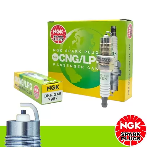 شمع تک پلاتین دوگانه  CNG-LPG استاندارد 7987 NGK تایلند اصل قیمت 1عددی