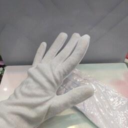 دستکش نخی سفید قابل شستشو ضد حساسیت (جفتی)