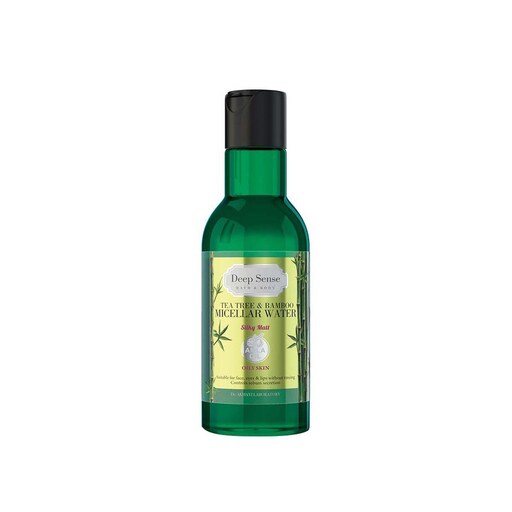 محلول پاک کننده آرایش صورت دیپ سنس مدل tea tree  amp bamboo حجم 160 میلی لیتر