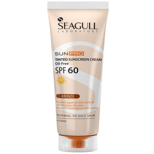 کرم ضد آفتاب رنگی سی گل مدل Sunpro SPF60 مناسب انواع پوست حجم 50 میلی لیتر
