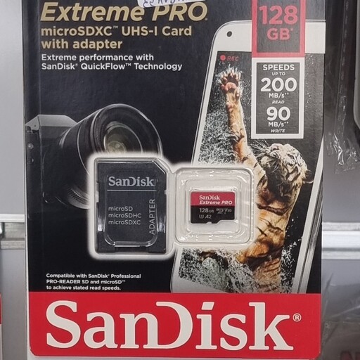 مموری 128 گیگ  sandisk