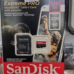 مموری 128 گیگ  sandisk