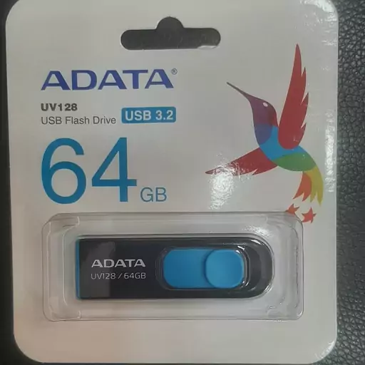 فلش 64 گیگ adata usb3.2 با گارانتی مادام العمر 