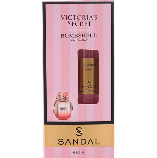 ادکلن 25 میل صندل ویکتوریا بامب شل Victoria -عطر جیبی 