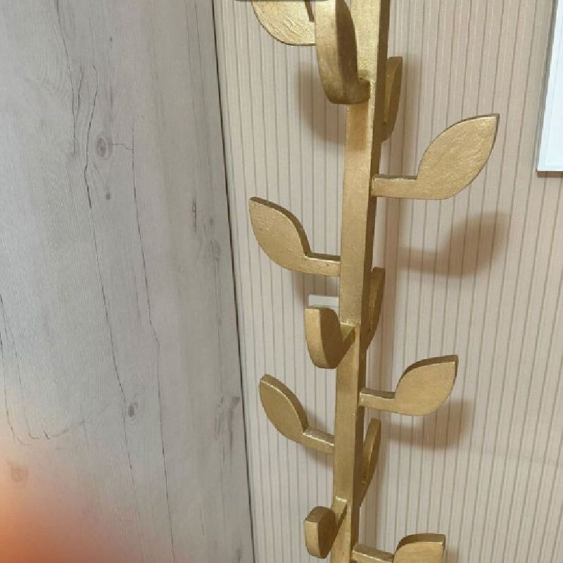 آویز چوب لباسی چوبی طرح درخت با رنگ طلایی