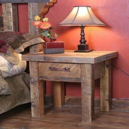 میز پاتختی تماما چوب کشودار رنگ ثابت در طرح ها ورنگ های مختلف