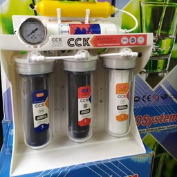 تصفیه آب 6 مرحله cck قطعات تایوانی هوزینگ شفاف  با شیر برداشت استیل به همراه 1سال ضمانت