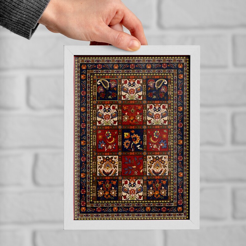 نمونه تابلو فرش سنتی عشایری