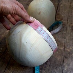 قالب چوبی کلاه  جهت ساخت کلاه نمدی کلاه کچه کلاه چرم    اندازه دور کلاه  59 سانتیمتر
