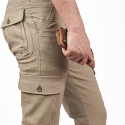 شلوار شش جیب کلاسیک مردانه مدل جیب و دکمه کمر کش 
