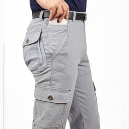 شلوار شش جیب کلاسیک مردانه مدل جیب و دکمه دار کمر کش 