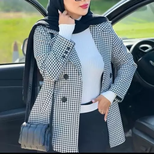 کت زنانه فوق العاده شیک باپارچه پیردوپل