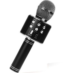 میکروفون اسپیکر دار  مدل ws858 رنگ مشکی 