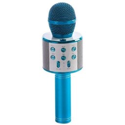 میکروفون اسپیکر دار  مدل ws858 رنگ آبی