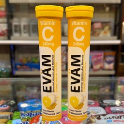 قرص جوشان ویتامین c شرکت EVAM آلمان 20عددی
