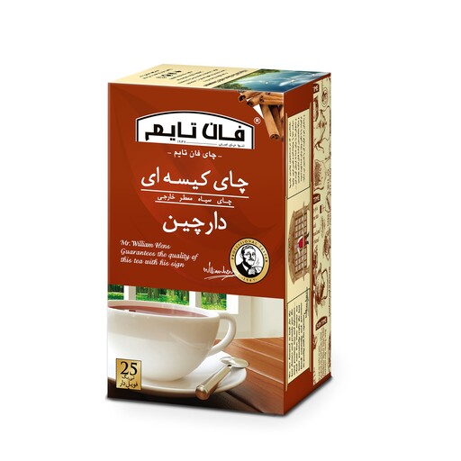 چای کیسه ای با طعم دارچین فان تایم بسته 25 عددی