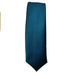 کراوات مردانه ساتن ساده سبز کله غازی رنگ همراه با اشانتیون دستمال جیب ارسال رایگان