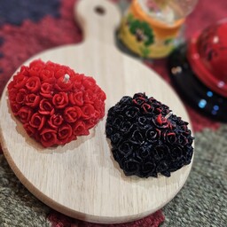 شمع قلبی دست ساز تزئینی مناسب هدیه ولنتاین گیفت در رنگ بندی دلخواه