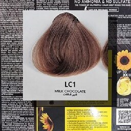 رنگ مو بدون امونیاک و سولفات اولیا لایف سری شکلاتی رنگ شیر شکلات شماره LC1 (فرمولاسیون و مواد ایتالیایی اورجینال)