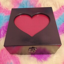 جعبه کادویی طرح قلب. مناسب برای کادو، نگهداری وسایل و...