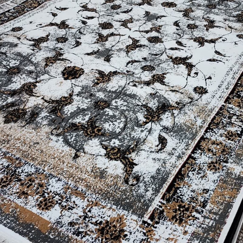 فرش  تلما طلاکوب کرم 6متری مجموعه ای از فرش مستانه