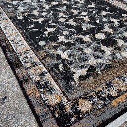 فرش  تلما طلاکوب سرمه ای 6متری مجموعه ای از فرش مستانه 