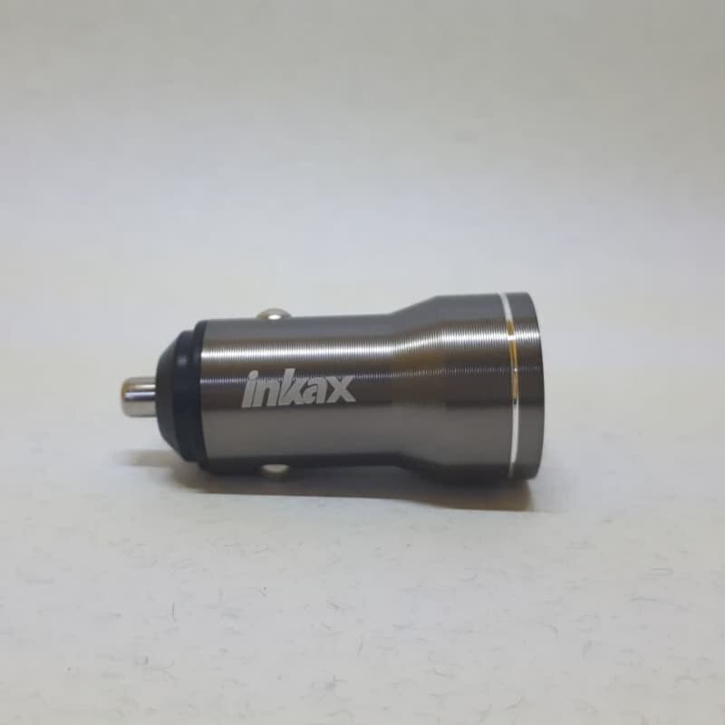 شارژر فندکی مینی مدل اینکاکس inKax با دو پورت USB خروجی 3.1 آمپر فست شارژ