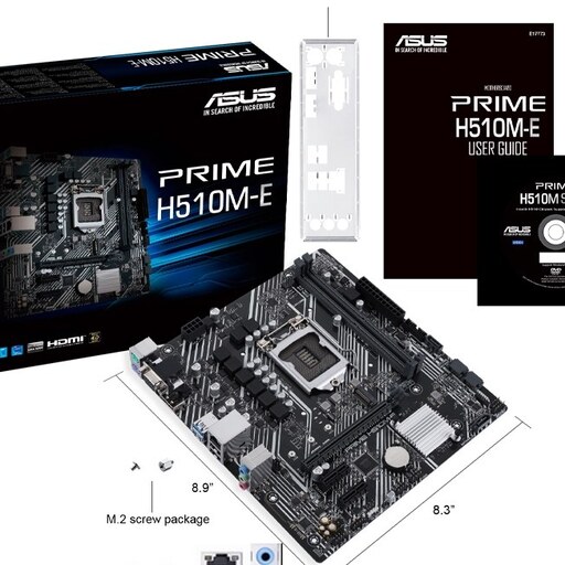 باندل مادربرد کامپیوتر PRIME H510M-K نسل DDR4