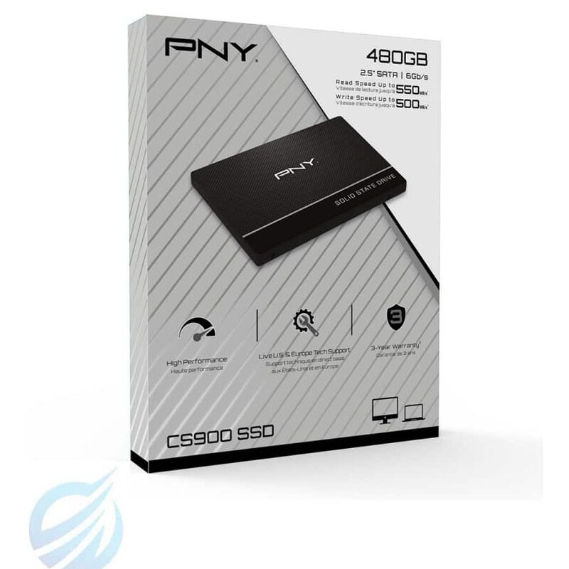 حافظه  SSD اینترنال PNY CS900 ظرفیت 480 گیگ کامپیوتر و لپ تاپ هارد