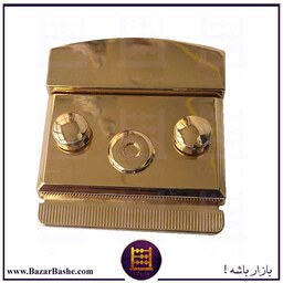 قفل کیف طرح رادیویی مدل پایه دار رنگ طلایی