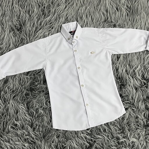 پیراهن پسرانه سفید خارجی سایز 40 تا 65