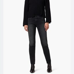 شلوار جین قد بلند اسلیم فیت کشی زنانه بسیار با کیفیت محصول ترکیه زغال سنگی سایز 38 40