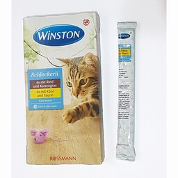  مجموعه سه عددی بستنی گربه وینستون با طعم گوشت اورجینال محصول آلمان Winston