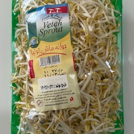 جوانه ماش تازه و درجه یک توتیا ( 600 گرمی)