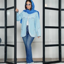 کت شیک و خاص  به سفارش شما    سایزبندی دو سایزی 36 تا 44  جنس پارچه ترکیب جین ساده و جین طرح دار سنگشور شده  