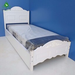 تخت خواب یک نفره مدل تبسم  بدون کشو بدون تشک (پرداخت کرایه پس از تحویل)