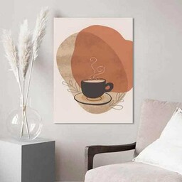 تابلو بوم چاپی لاویا طرح مینیمال قهوه و کافی شاپ کد LAV-2245