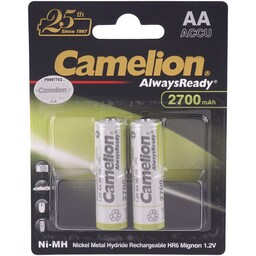 باتری قلمی شارژی دوتایی کملیون  Camelion AlwaysReady  2700mAh (ارسال سریع و آسان)